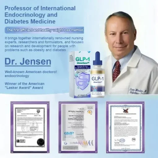 Glowrizon™GLP-1 Slimming & Health Boost Drops Pembakar lemak bermutu makanan Dikembangkan oleh The Obesity Society