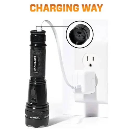 SUPTRUCK™ VoltGuard X95 Tactical Stun Flashlight