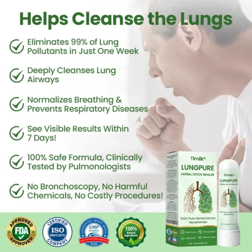 Timilk® LungPure Luibhe Detox Inhaler