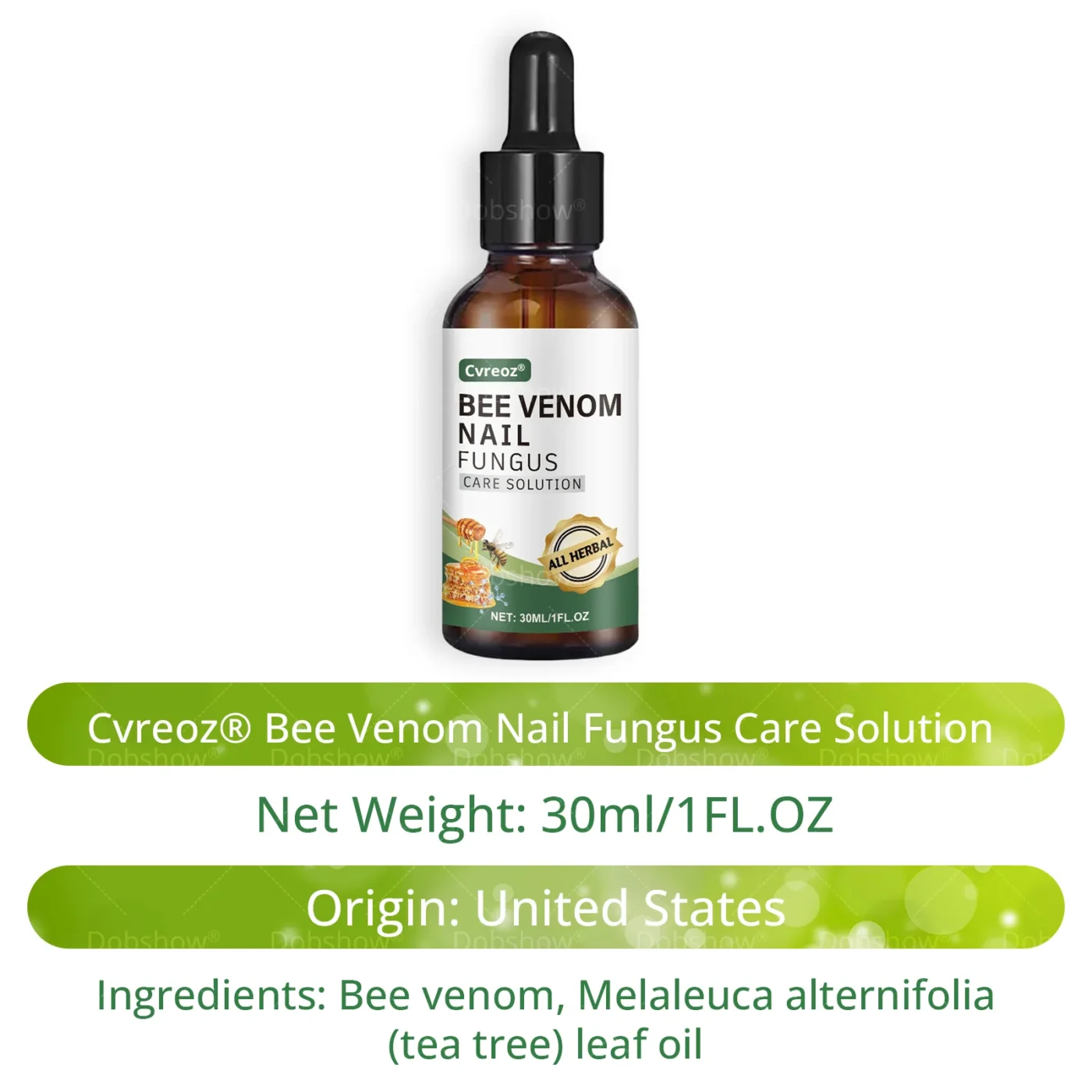 Cvreoz® Bee Venom Nail fungus care solution ：Natural Formula for Toenail & Fingernail Care