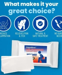 HappyBuns™ Hemorrhoid Treatment Wipes (2Packs)