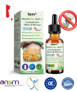 Spzv® Metabolix GLP-1 Complément Détox & Minceur