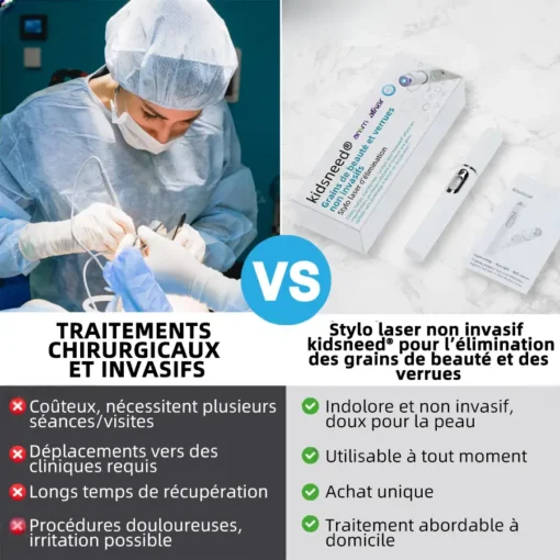 kidsneed® Grains de beauté dan verrues non invasif Stylo laser d'élimination