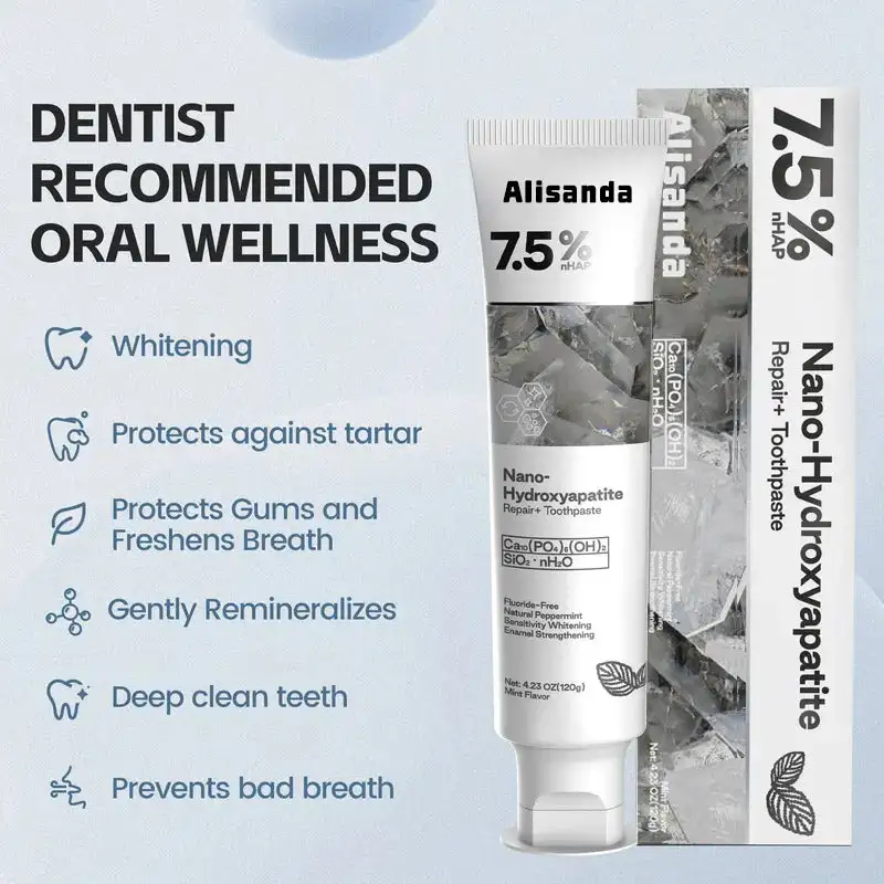Alisanda 7.5% nHAP Nano-Hydroxyapatite Repair &Protect Toothpas