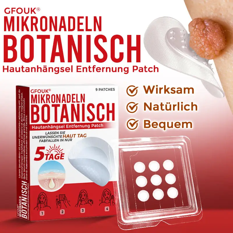 GFOUK® Mikronadeln Botanisch Hautanhängsel Entfernung Patch