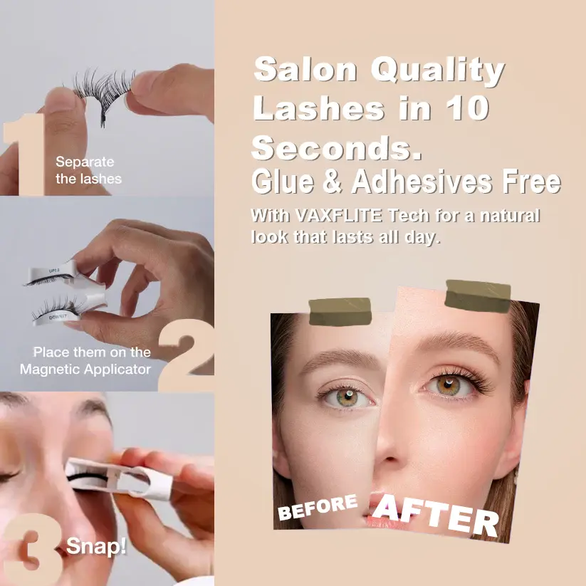 Vaxflite™ Magnetic Lashes Kit – From Bare to Bold in One Click