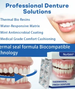 𝐍𝐮𝐫𝐛𝐢𝐧𝐢® 𝐓𝐡𝐞𝐫𝐦𝐨𝐒𝐞𝐚𝐥 𝐅𝐫𝐞𝐬𝐡 𝐃𝐞𝐧𝐭𝐮𝐫𝐞- ✅ Clinically proven to completely solve denture slippage and discomfort
