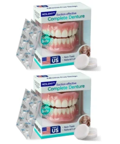 ✅ Made and Shipped from the US |  Suction-fit Complete Denture🍀