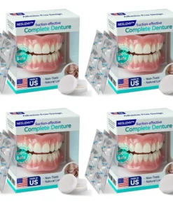 ✅ Made and Shipped from the US |  Suction-fit Complete Denture🍀