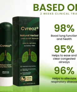 🌿 Official Store | Cvreoz® Natural Herbal Lung Detox Inhaler ✅ Breathe Free, Live Fully—25% Off Today!
