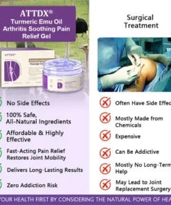 ATTDX® Turmeric Emu Oil Arthritis Soothing Pain Relief Gel
