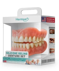 Hermsa® Advanced Customized Full Denture Set（✅Clinically backed comfort-fit dentures —  Trusted by 8,000+ US users for all-day comfort.）