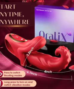OraliX Suptruck 4-in-1 Thrusting & Licking Tongue Kiwinet Vibrator