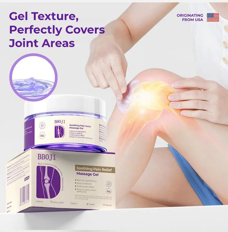 Gel Porffor BBOJI™ Yn gwrthod poen a llid