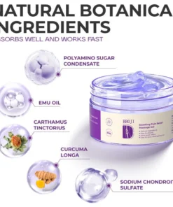 Gel Porffor BBOJI™ Yn gwrthod poen a llid