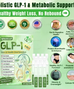 Toddiant Llafar Main ac Iach BuildLeaf® GLP-1 8-mewn-1