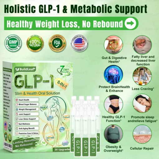 build leaf glp 1 BuildLeaf® GLP-1 8-in-1 Slim & Healthy Oral Solution - Wowelo