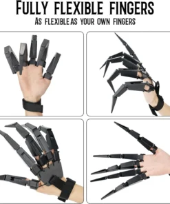 ہالووین آرٹیکولیٹڈ فنگرز تمام انگلیوں کے سائز میں فٹ بیٹھتی ہیں۔