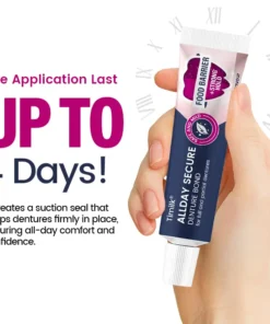 Timilk® AllDay Secure Denture Bond — Fit Seal, Secure Hold Up to 4 Days
