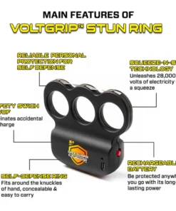 VOLTGRIP™ انتہائی 50,000,000 Knuckle Stun Ring