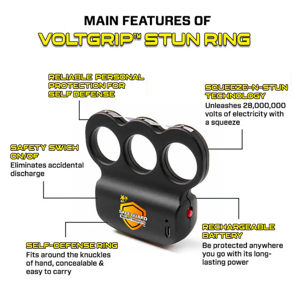 VOLTGRIP™ انتہائی 50,000,000 Knuckle Stun Ring