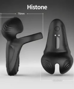Histone™ vibrirajoči električni zaklepni obroč za moško masturbacijo