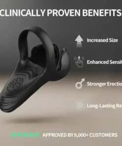 Histone™ vibrirajoči električni zaklepni obroč za moško masturbacijo